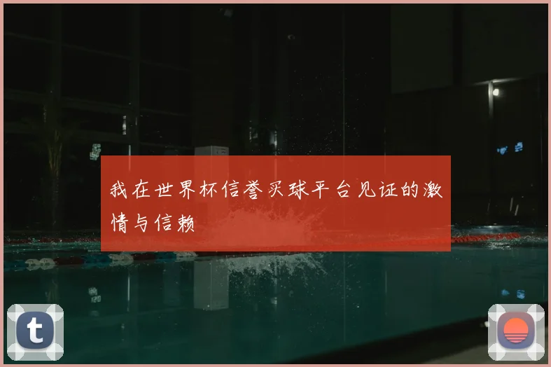我在世界杯信誉买球平台见证的激情与信赖